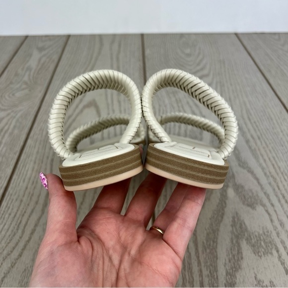 Dolce Vita Women's  Inya Braided Womev Strap Flat Sandals 6.5 Ivory $100 - Picture 5 of 8